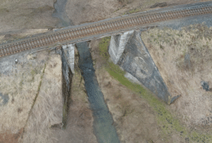 Digitální 3D model mostu vytvořený pomocí fotogrametrie