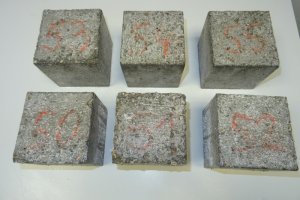 Působení chemických rozmrazovacích látek - materiál po 25 cyklech