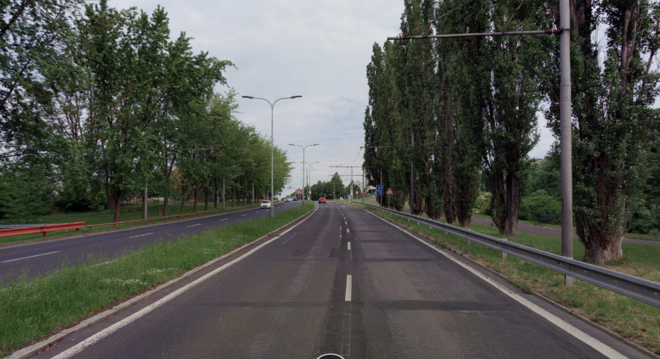 Skutečná ulice Bělehradská, zdroj mapy.cz