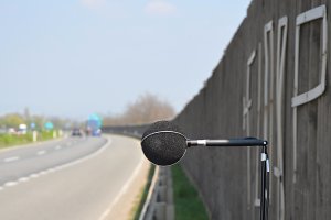 Ukázka měření hlučnosti na silnici