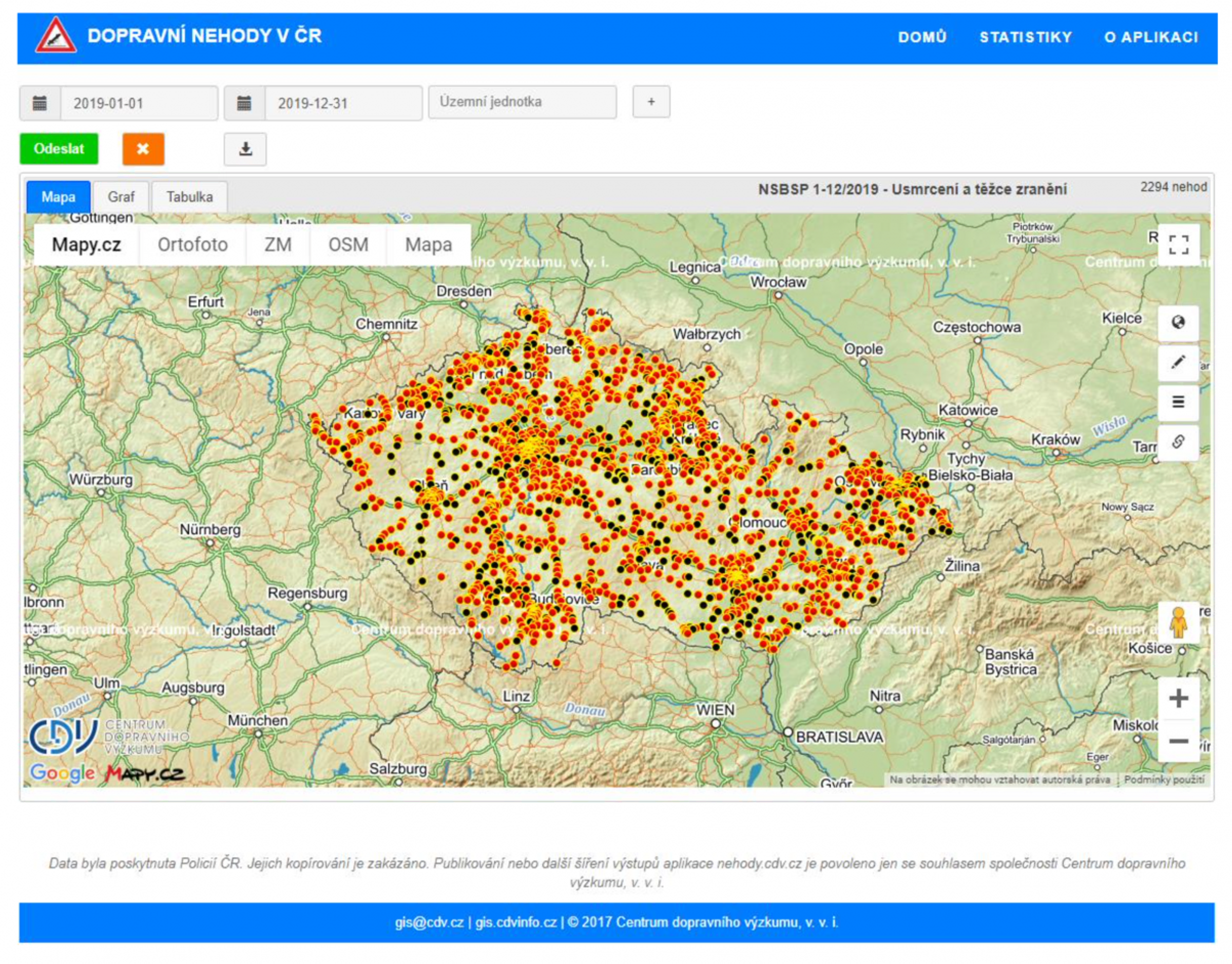 TZ: Ve většině krajů loni klesl počet obětí nehod, Strategii BESIP splnily kraje dva 04