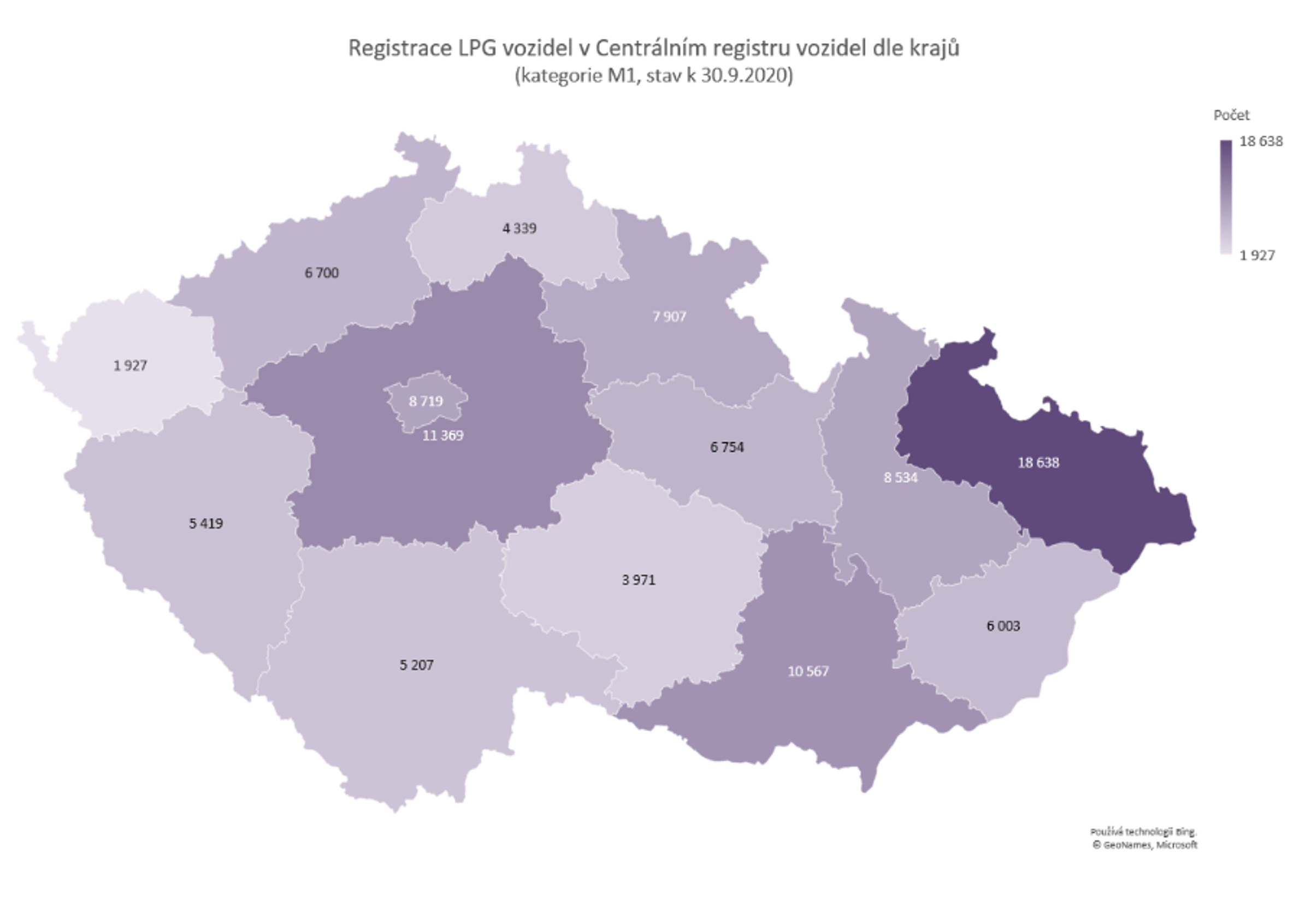 TZ: Nejvíce elektromobilů je v Praze, plynových aut v Moravskoslezském kraji 13