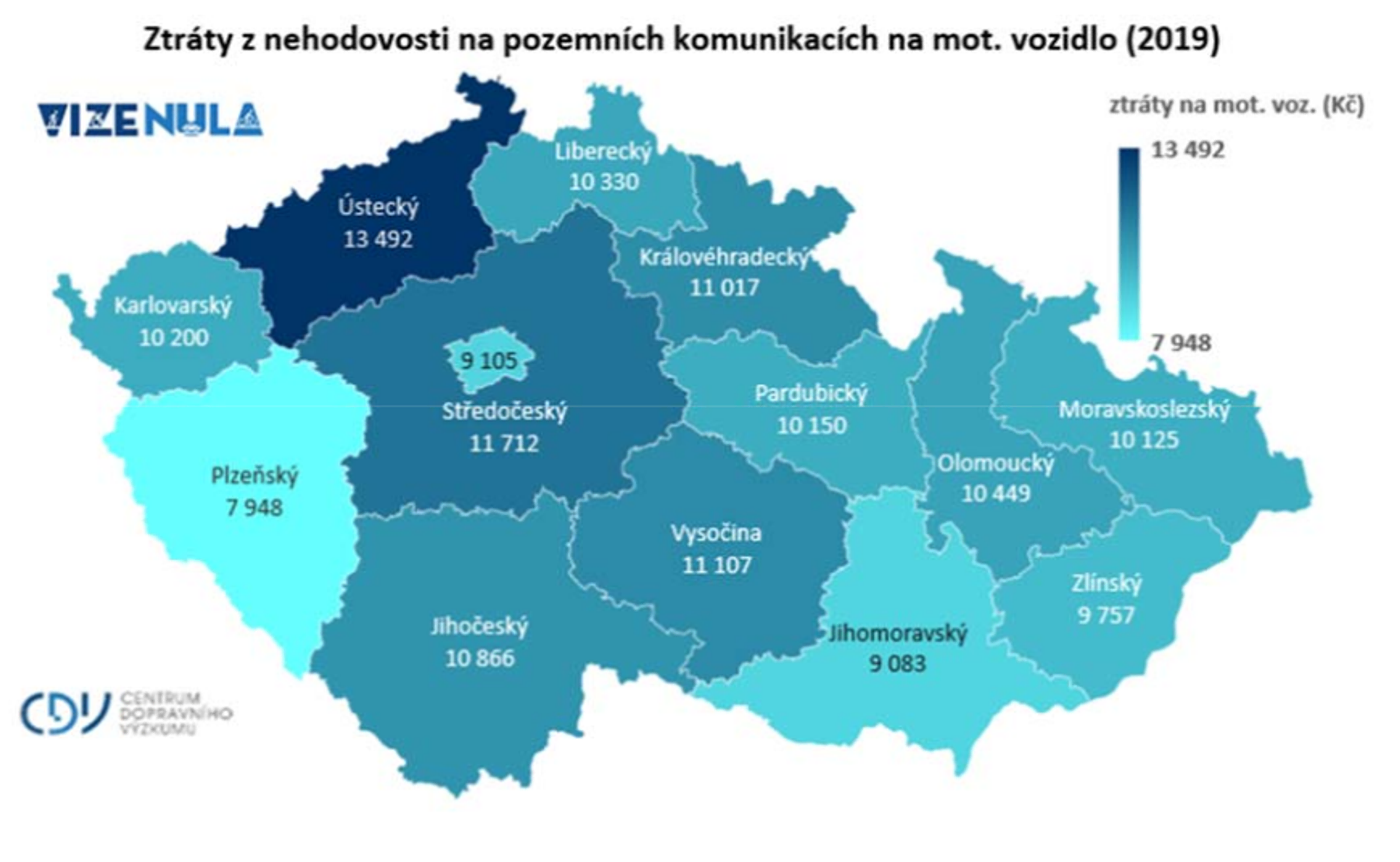 TZ: Celkové ztráty z dopravní nehodovosti na pozemních komunikacích v roce 2019 opět překročily 80 mld. Kč 07