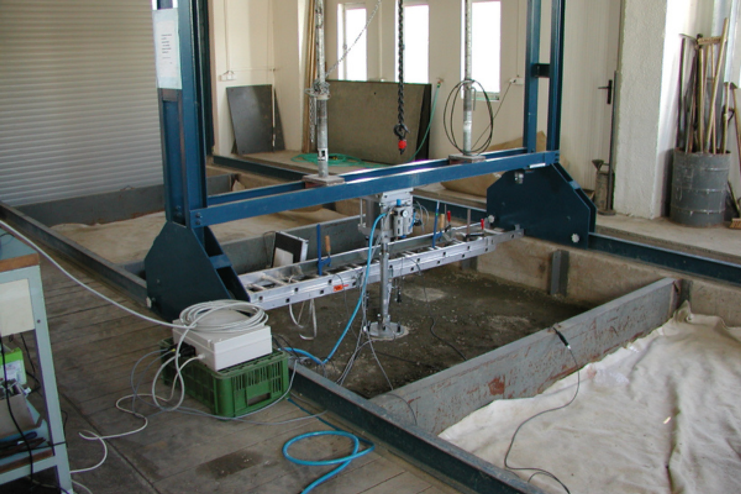 Laboratorní geotechnické zkušební pole v Tišnově