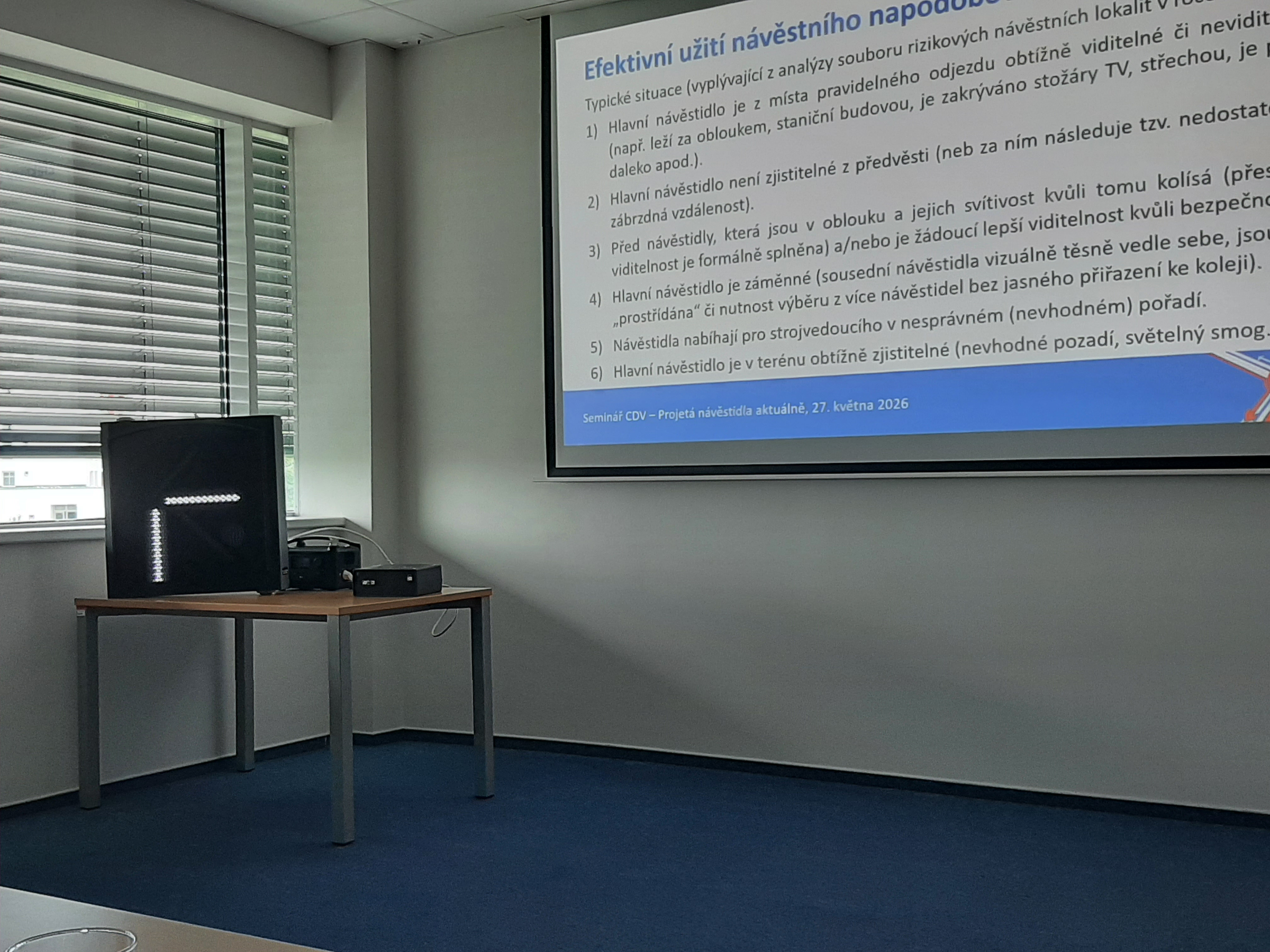 Prezentace a workshop - projetá návěstidla