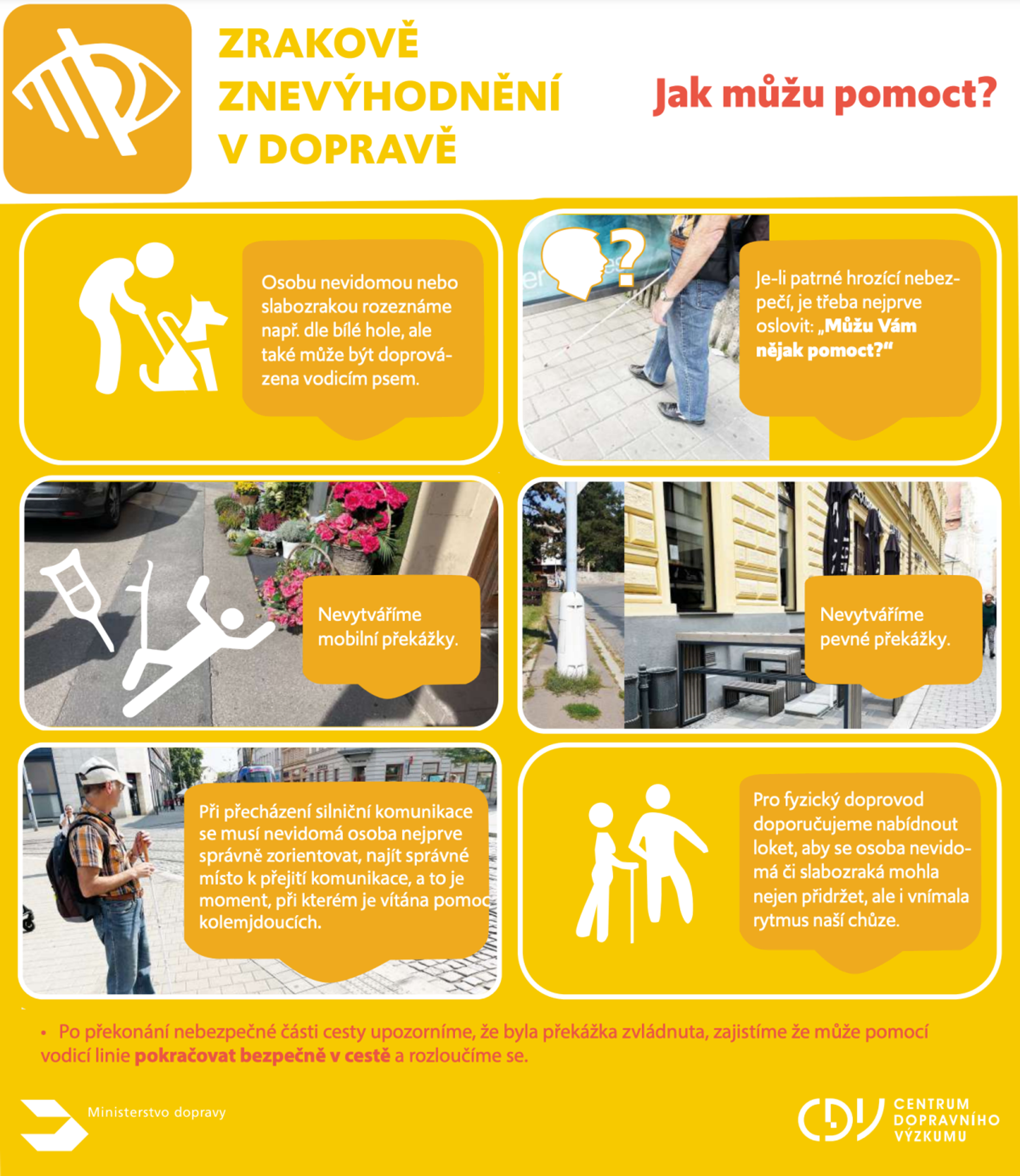 Připravili jsme soubor doporučení pro bezpečný pohyb osob se zdravotním znevýhodněním: Leták 1