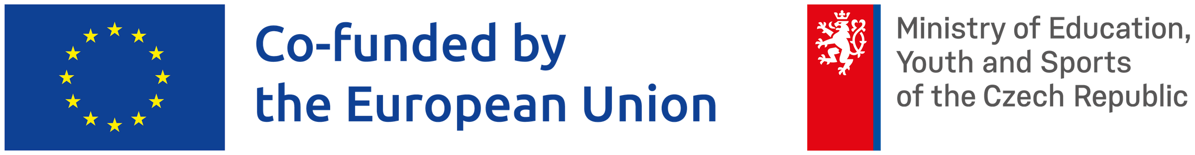 The English logo of the Ministry of Education, Youth and Sport