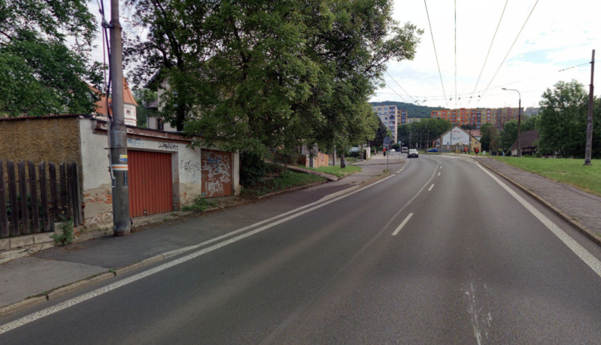 Skutečná ulice Malátova, zdroj mapy.cz