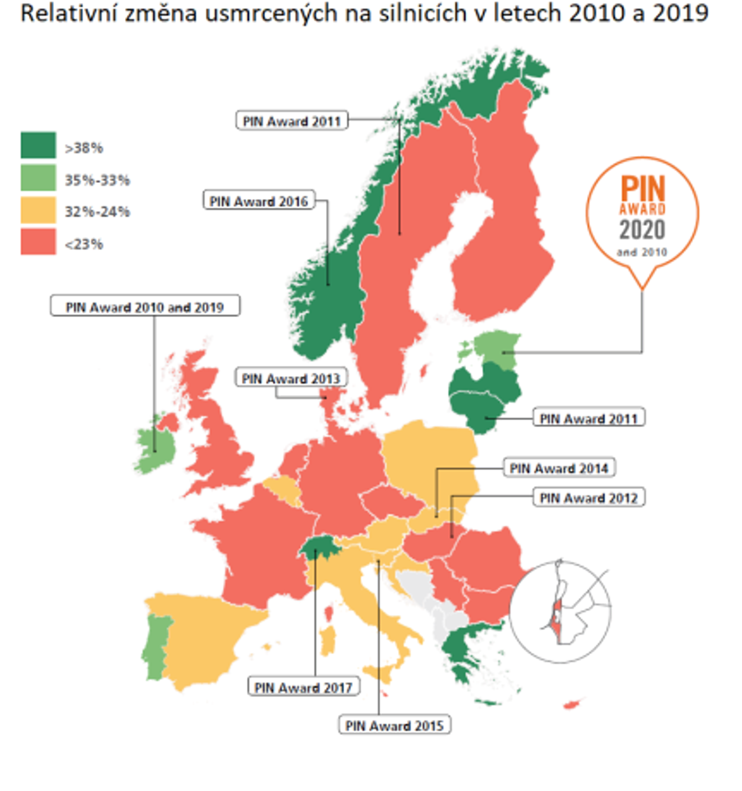 TZ: Cena za bezpečnost na silnicích pro Estonsko, Česko si o 3 příčky polepšilo 01