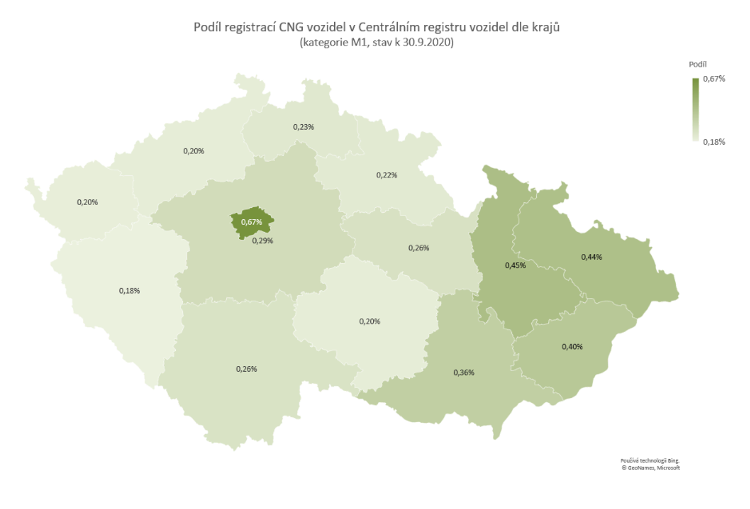 TZ: Nejvíce elektromobilů je v Praze, plynových aut v Moravskoslezském kraji 11