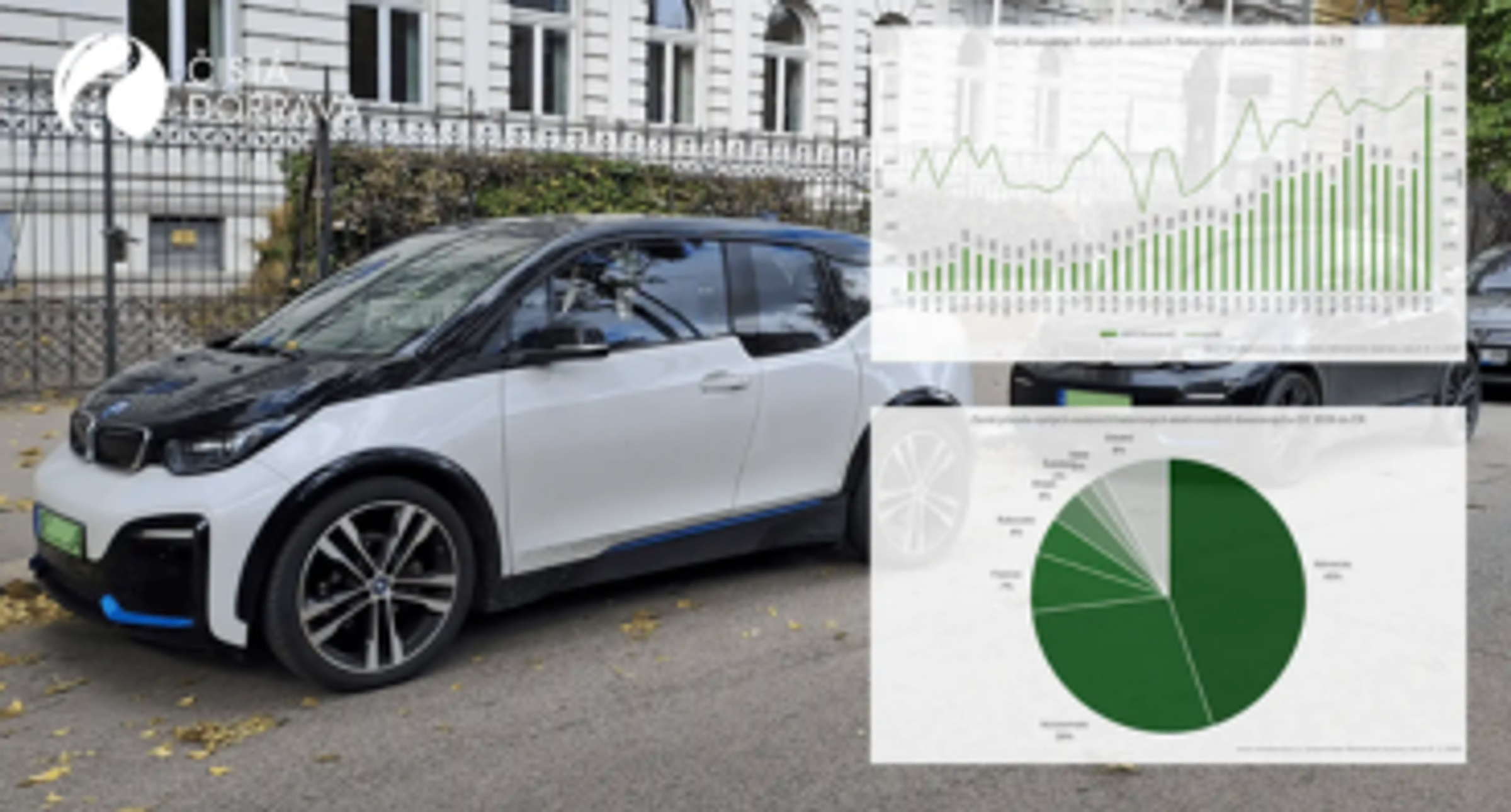 Elektroauto se stastistikami dovozu ojetin