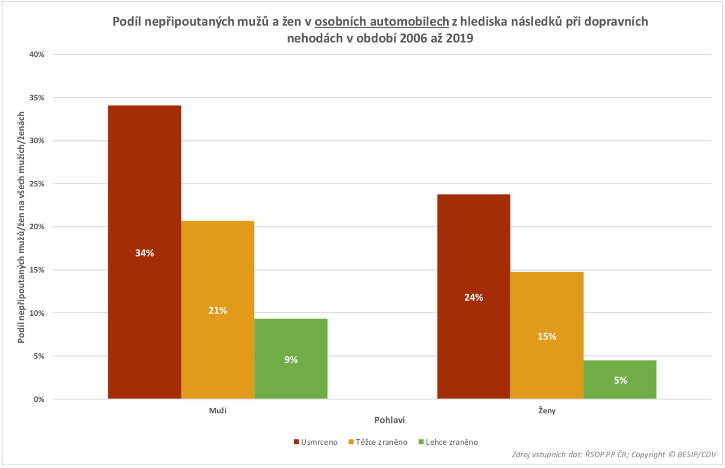TZ: Na českých silnicích zemře ročně 80 nepřipoutaných osob 08