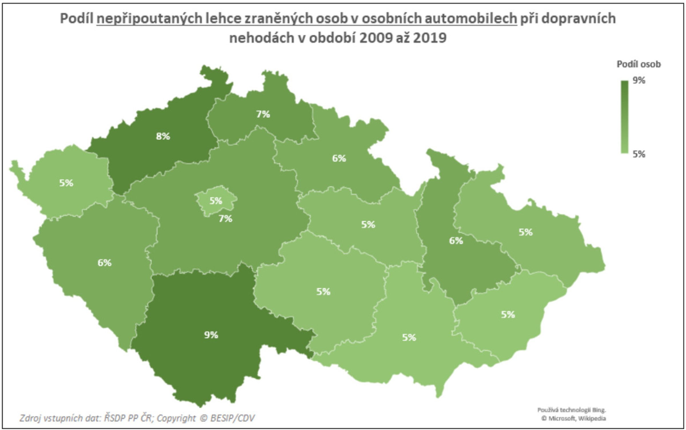 TZ: Na českých silnicích zemře ročně 80 nepřipoutaných osob 13
