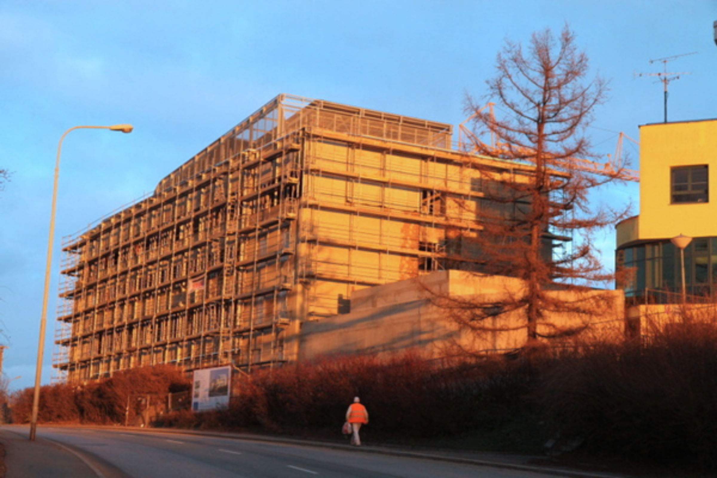 Nová budova ve výstavbě