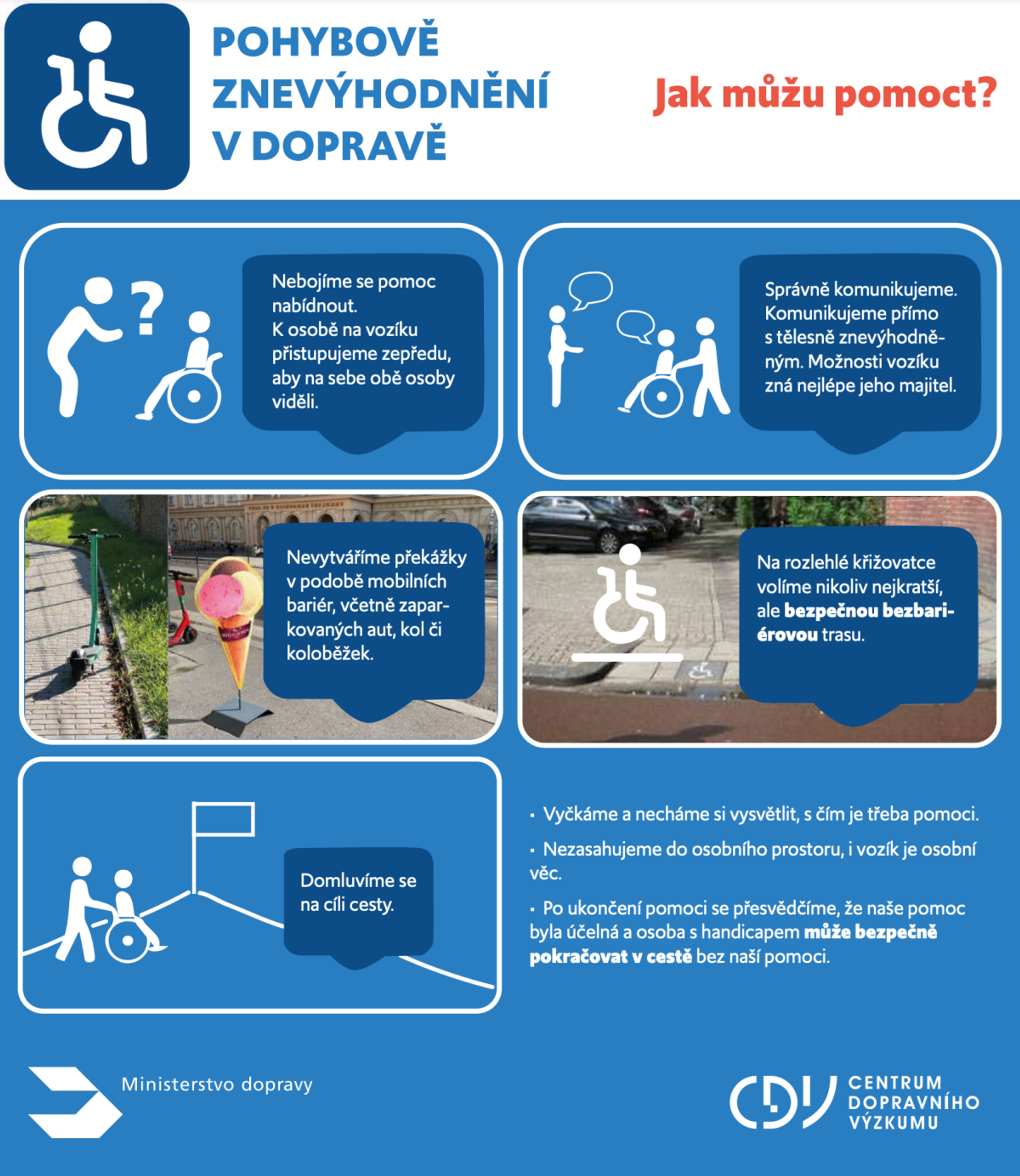 Připravili jsme soubor doporučení pro bezpečný pohyb osob se zdravotním znevýhodněním: Leták 3